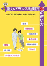 The image gallery viewer to read, 重力バランス軸測定器セット